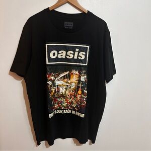 Oasis Black Graphic T-Shirt XXL